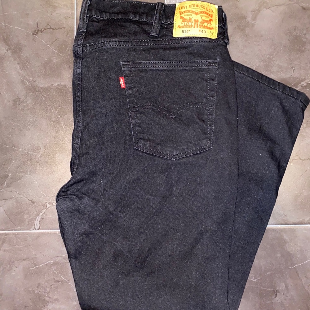 Black Levi’s Men’s Jeans - Style 514 skinny jeans